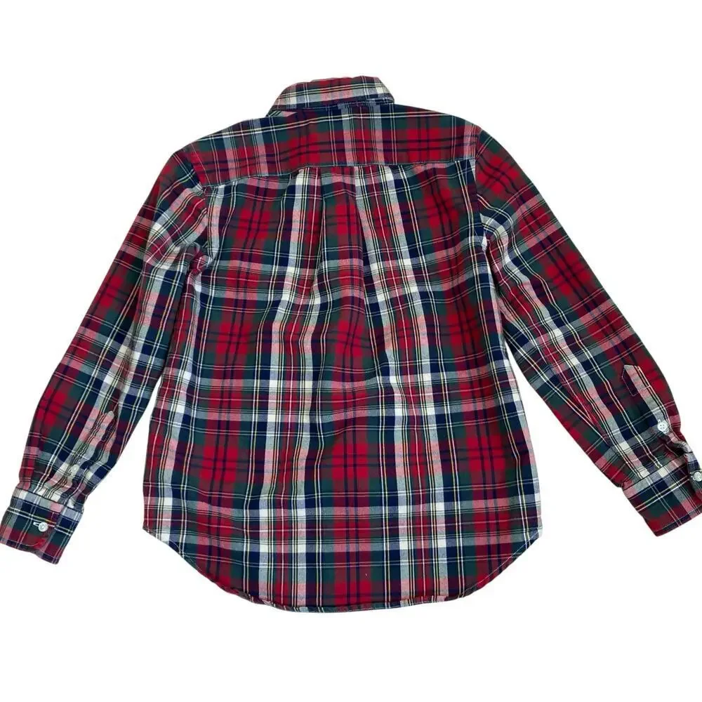 Polo Ralph Lauren Boys S (8) Bundle of Two Plaid Button-down Shirts Oxford Fun